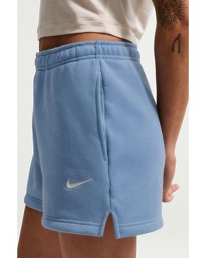 Nike Sportswear Phoenix Fleece Mid-Rise 4" Shorts - Blue