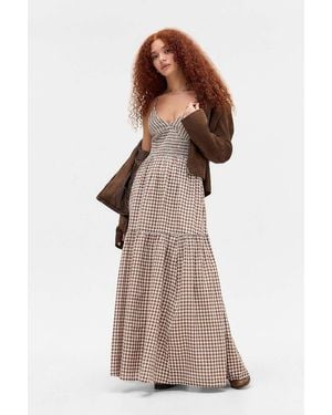 Kimchi Blue Renee Smocked Maxi Dress - Brown