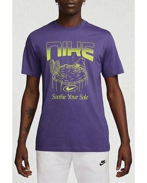 Nike Sportswear Soothe Your Sole Graphic Tee - Purple