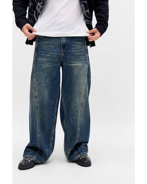 Ed Hardy Uo Exclusive Blue Fade Twist Jeans