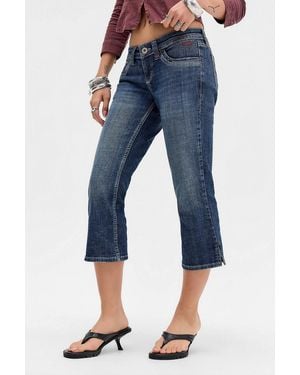 BDG Miko Capri Jeans 24 At Urban Outfitters - Blue