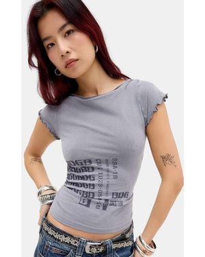 BDG Seamless Grunge Baby T-shirt - Grey