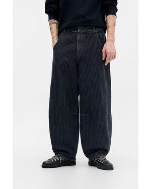 BDG Black Stripe Cacoon Jeans - Blue