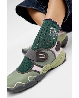 Out From Under Green Cutie Off Duty Socks - Grey