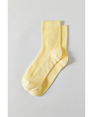 Urban Outfitters Rowan Essential Ribbed Knit Socks - Metallic