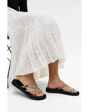 Teva Multi-brown Olowahu Sandals Uk 3 At Urban Outfitters - White