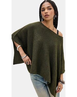 Kimchi Blue Lofty Poncho - Black