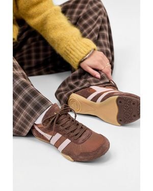 Gola Brown Cascade Trainers - Black