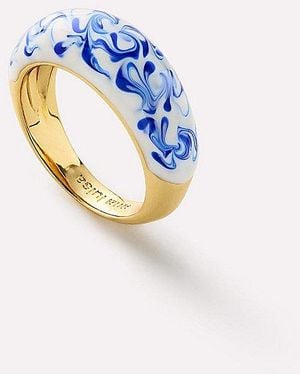 Ana Luisa Wrenley Enamel Ring - Blue