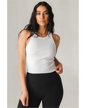 Vitaly Basis Ribbed Tank Top - White