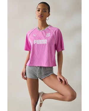 PUMA Sport Relaxed Short Sleeve Jersey Top - Pink