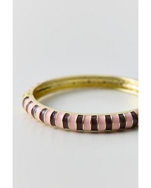 Urban Outfitters Jane Enameled Bangle Bracelet - Metallic