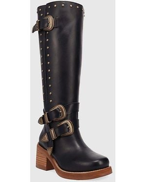 Dingo Fillmore Leather Boot - Black