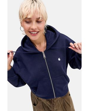 Carhartt Navy Casey Zip-through Hoodie - Blue