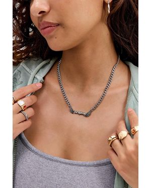 Ed Hardy Angel Wing Necklace - Metallic