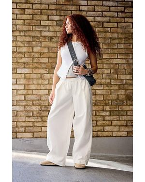 BDG Bobbi Baggy Cocoon Pant - White