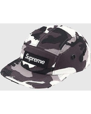 Supreme Layered Camo Camp Cap - Grey