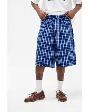 iets frans... Seersucker Check Shorts - Blue