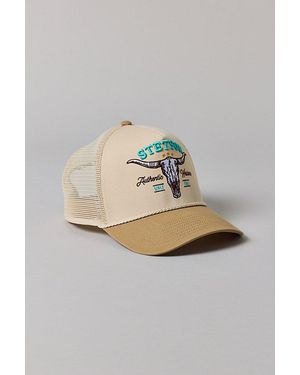 Stetson Skull Logo Trucker Hat - Metallic