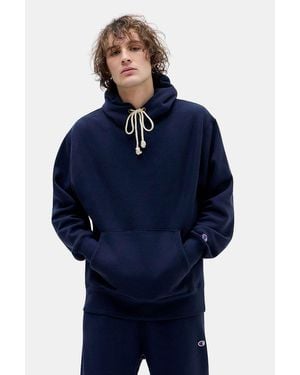 Champion Navy Reverse Weave Hoodie - Blue