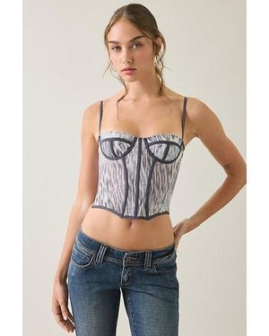 Out From Under Modern Love Corset - Gray