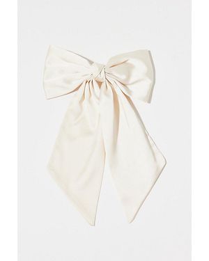 Urban Outfitters Matte Satin Hair Bow Clip - Natural