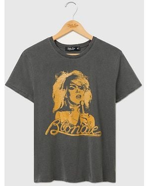 Junk Food Blondie Glitter Vintage Tee - Gray