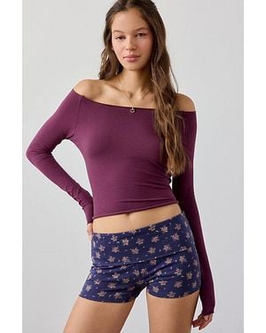 Out From Under Bec Foldover Shorts - Multicolor