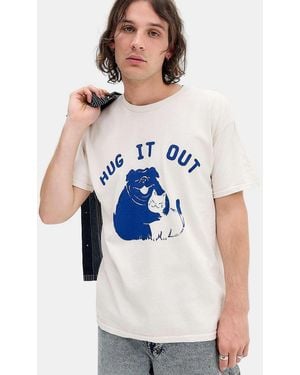 Urban Outfitters Uo Ecru Hug It Out T-shirt - Natural