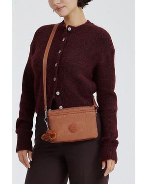 Kipling Riri Metallic Crossbody Bag - Red