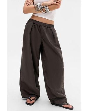 BDG Brown Bobbi Baggy Cocoon Trousers - Black