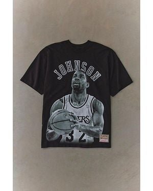 Mitchell & Ness Nba Throwback Legends Graphic Tee - Black