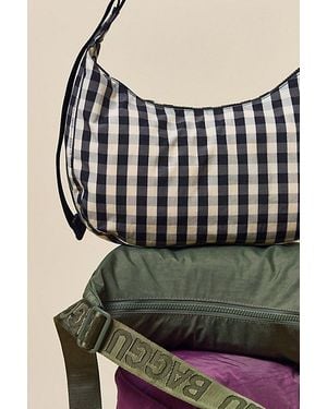BAGGU Medium Nylon Crescent Bag - Black