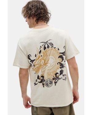 Urban Outfitters Uo Ecru Grunge Graphic T-shirt - Grey