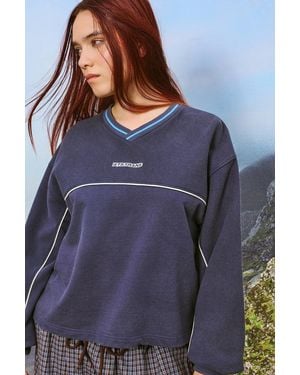 iets frans... Open Hem Sweatshirt - Blue