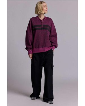 BDG Cameron Henley Pullover - Red