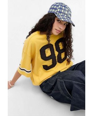 Damson Madder Check Tomboy Cap - Yellow