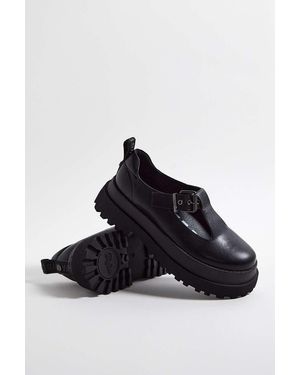 Buffalo Pluto Mary Jane Platforms - Black