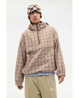Ayker Check Textured Anorak Jacket - Natural
