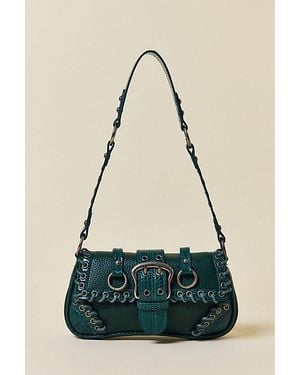 Silence + Noise Jade Laced Rivet Bag - Green