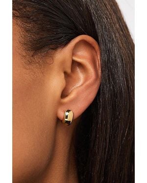 Ana Luisa Giulia Bold Hoop Earrings - Black