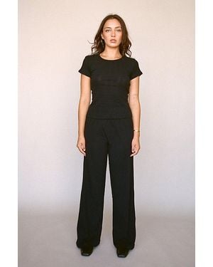 RAT BOI Pointelle Easy Pant - Black