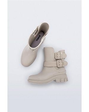 Melissa Bang Buckled Ankle Boot - White