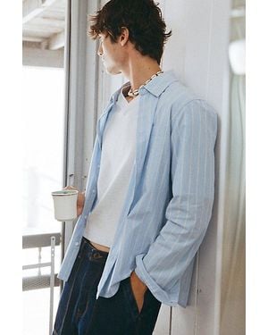 Urban Outfitters Uo The Baggy Dress Shirt - Gray