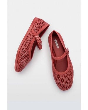 Melissa Harper Jelly Ballerina Flat - Red
