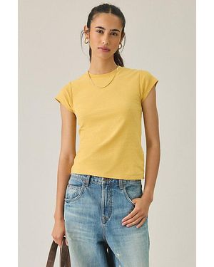 BDG Short Sleeve Solid Spill The Tee - Yellow