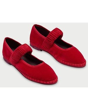 Flabelus Mafalda Mary Jane Flat - Red