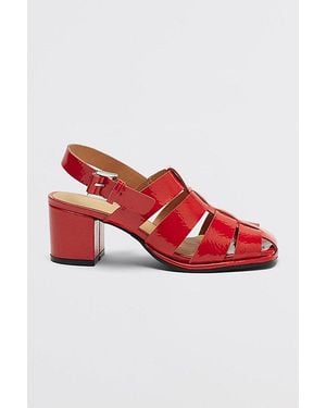 INTENTIONALLY ______ July Fisherman Sandal Heel - Red