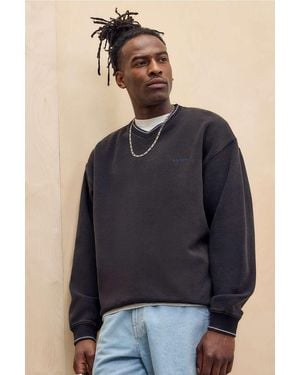 iets frans... Ack Ribbed V-neck Sweatshirt - Blue
