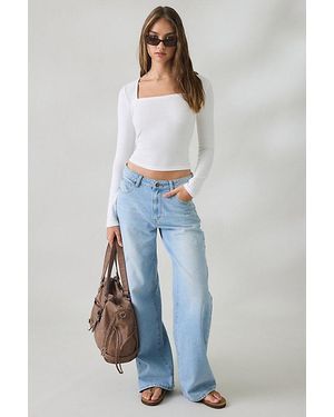 Lioness Top Model Baggy Straight Leg Jeans - Blue